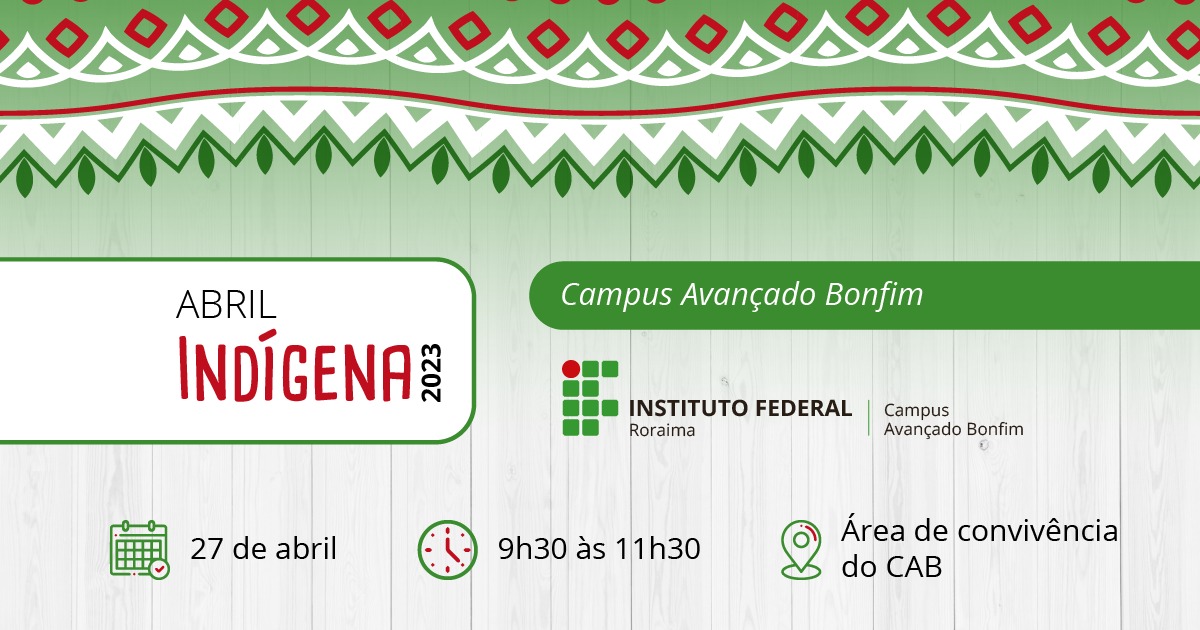 Campus Avançado Bonfim promove palestra sobre a valorização da cultura indígena no ambiente escolar