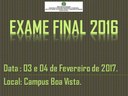 Banner Exame Final 2016