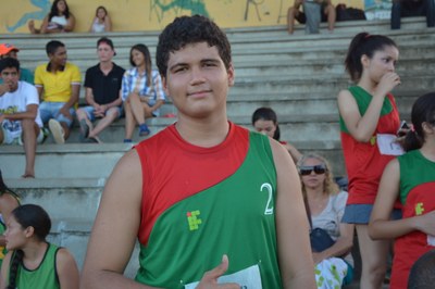 João Vitor Brandão disputou as modalidades de atletismo e voleibol.