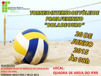 Acadêmicos de  Licenciatura em Educação Física, realizarão um torneio de Vôlei de Praia no IFRR-Campus Boa Vista-Centro