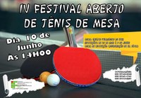  Câmpus Boa Vista realiza o IV Festival Aberto de Tênis de Mesa 
