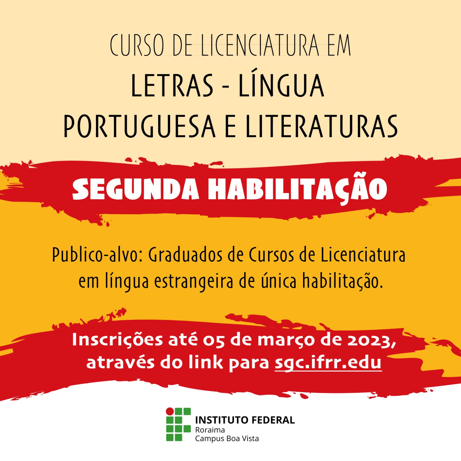 Lançado edital do processo seletivo para o curso de Licenciatura em Letras/ Língua Portuguesa e Literaturas
