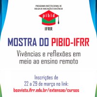 Mostra do Programa Institucional de Bolsas de Iniciação à Docência (Pibid) ocorrerá nos dias 29 e 30 de março
