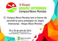 Jogos Internos do IFRR seguem com etapa no Campus Novo Paraíso